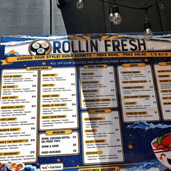 Rollin' Fresh - Menu - Sushi Bars Near Me - Portland, Oregon