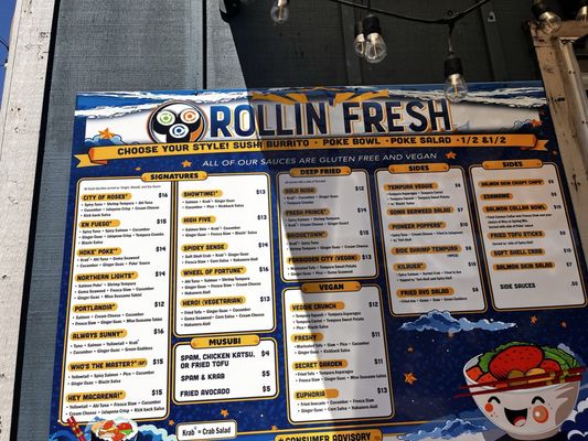 Menu photo 1 Rollin' Fresh Portland, OR