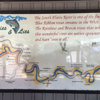 Flies & Lies - Flies and Lies has this useful map of the South Platte River. - Fishing Near Me - Sedalia, Colorado Flies & Lies - Flies and Lies has this useful map of the South Platte River. - Fishing Near Me - Sedalia, Colorado
