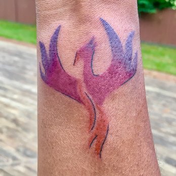 Alternative Ink - Watercolor Phoenix - Piercing Near Me - Tacoma, Washington