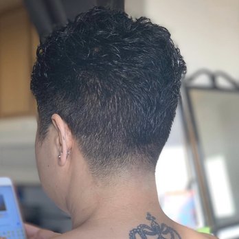 Fades by Kiri Ortega - Tapered neck line - Hair Stylists Near Me Fades by Kiri Ortega - Tapered neck line - Hair Stylists Near Me