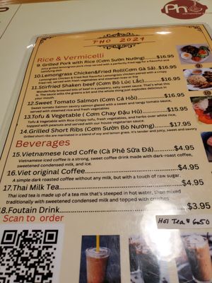 Menu photo 5 Pho 2024 Columbus, OH