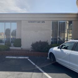 Serenity Day Spa parking, additional parking in the back .