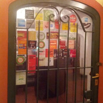 Flavio al Velavevodetto - Door with awards - Roman Near Me - Rome, RM