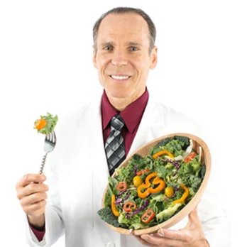 Joel Fuhrman MD - photo of Dr. Fuhrman holding a bowl of salad and a fork - Nutritionists Near Me - Flemington, New Jersey Joel Fuhrman MD - photo of Dr. Fuhrman holding a bowl of salad and a fork - Nutritionists Near Me - Flemington, New Jersey