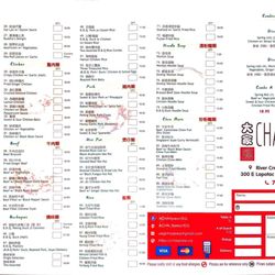 Cha Xpress - Menu