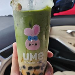 Uji matcha boba latter with 30 percent sweet with oat milk (large)