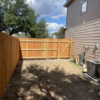 PL Construction - Privacy picket fence with natural cedar stain! - Fences & Gates Near Me PL Construction - Privacy picket fence with natural cedar stain! - Fences & Gates Near Me