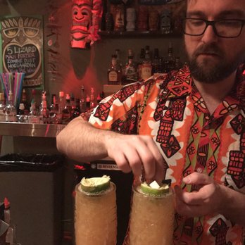 Revolucion - Eric making some delicious tiki bevs - Mexican Near Me - Indianapolis, Indiana