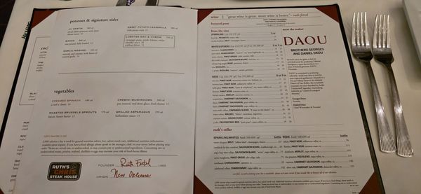 Menu photo 1 Ruth's Chris Steak House Columbus, OH Menu photo 1 Ruth's Chris Steak House Columbus, OH