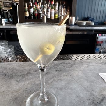 The Archer - Dirty gin martini at happy hour - American Near Me - Charleston, South Carolina