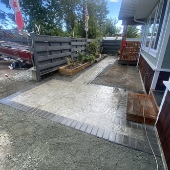 Solid Earth Stoneworks - Belgard's "Origins" in Tofino Grey.  Duncan. - Stonemasons Near Me