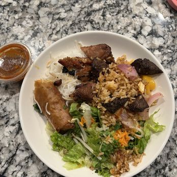 Pho Huy - Vietnamese style shaking beef and Charcoal grilled Chicken with vermicelli rice - Vietnamese Near Me - Houston, Texas