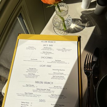 Tableau - The whole vegan menu option - Breakfast & Brunch Near Me - Las Vegas, Nevada