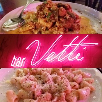 bar Vetti - Top: roasted cauliflower Bottom: rigatoni cacio e pepe - Italian Near Me - Louisville, Kentucky bar Vetti - Top: roasted cauliflower Bottom: rigatoni cacio e pepe - Italian Near Me - Louisville, Kentucky