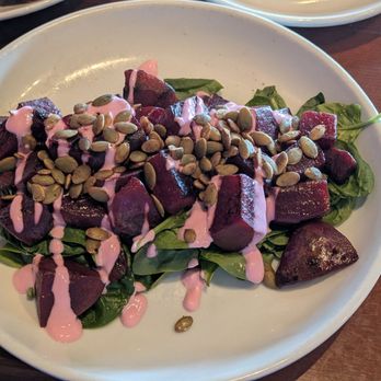 Full Belly - Roasted beets. The beets could've used more seasoning. Not much to write home about without the goat cheese dressing. - Breakfast & Brunch Near Me - San Antonio, Texas Full Belly - Roasted beets. The beets could've used more seasoning. Not much to write home about without the goat cheese dressing. - Breakfast & Brunch Near Me - San Antonio, Texas