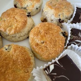 Scones and millionaire shortbread Scones and millionaire shortbread