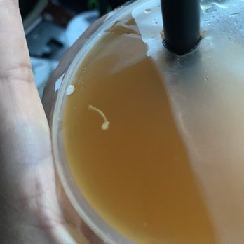 Waffle Bar - Passion Fruit Tea (i dont know what is that flowing in my drink) - Waffles Near Me - Minneapolis, Minnesota