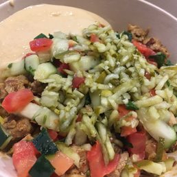 Chicken schwarma plate Chicken schwarma plate