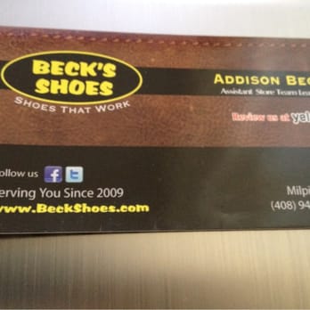 Beck's Shoes - Awesome salesman. - Shoe Stores Near Me - Milpitas, California