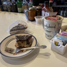 The amazing peanut butter chocolate pie! Very European like with little sugar