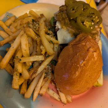 Wipeout Bar & Grill - Jalapeno burger - Burgers Near Me - San Francisco, California Wipeout Bar & Grill - Jalapeno burger - Burgers Near Me - San Francisco, California