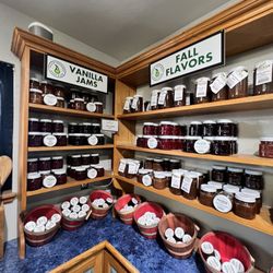 Packer Orchards & Bakery - Local jam flavors.