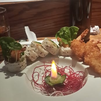Sushi OK - This is the Thai coconut roll. It was beautiful and delicious - Sushi Bars Near Me - Riverside, California