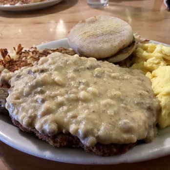 Alfred's Cafe - Chicken Fried Steak with Chorizo gravy!!!  Out of this world  Definitely Delicious!! - American Near Me - Tacoma, Washington