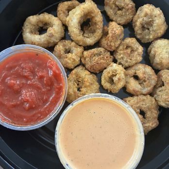 Leucadia Pizza Kitchen - Calamari marinara, and spicy ranch - Pizza Near Me - Point Loma, California