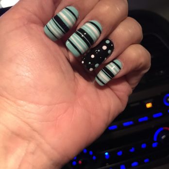Diamond Nails & Spa - Was in the mood for some free lines and fits - Nail Salons Near Me - Marlton, New Jersey