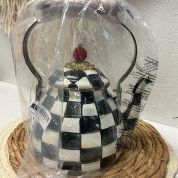Barbaras Resale Shop - new  
Courtly Check Tea Kettle 
Retails $148 - Thrift Stores Near Me - Conroe, Texas