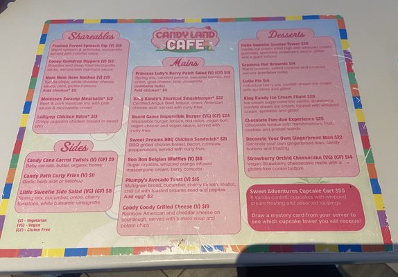 Menu photo 1 Candy Land Cafe San Diego, CA