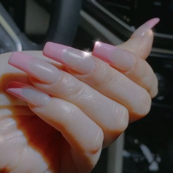 Pure Nails Spa - Fill gel pink French tip with base color - Nail Salons Near Me - Pasadena, California Pure Nails Spa - Fill gel pink French tip with base color - Nail Salons Near Me - Pasadena, California