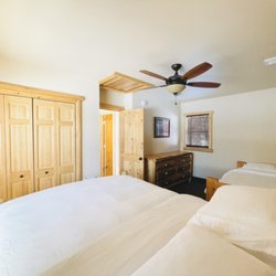 The Totem Lodge - Large rooms. Some rooms have an extra twin bed. One can also sleep two additional people on the futon in the living room.