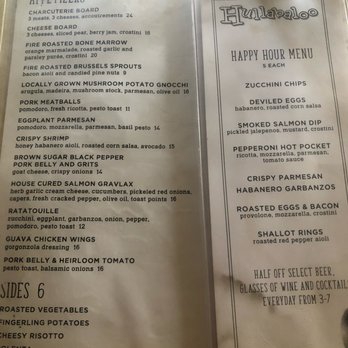 Hullabaloo - Menu 1 - Gastropubs Near Me - West Palm Beach, Florida