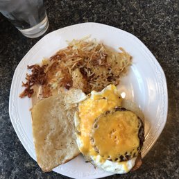 Breakfast sandwich with the top down. Hard roll for the win!