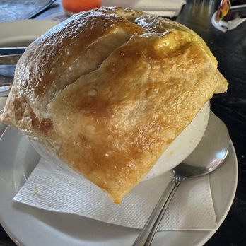Cafe O'Lei Kihei - Onion soup with puff pastry - Seafood Near Me - Kihei, Hawaii Cafe O'Lei Kihei - Onion soup with puff pastry - Seafood Near Me - Kihei, Hawaii