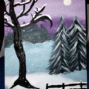 Paint the Town - This was my completed painting. - Paint & Sip Near Me Paint the Town - This was my completed painting. - Paint & Sip Near Me