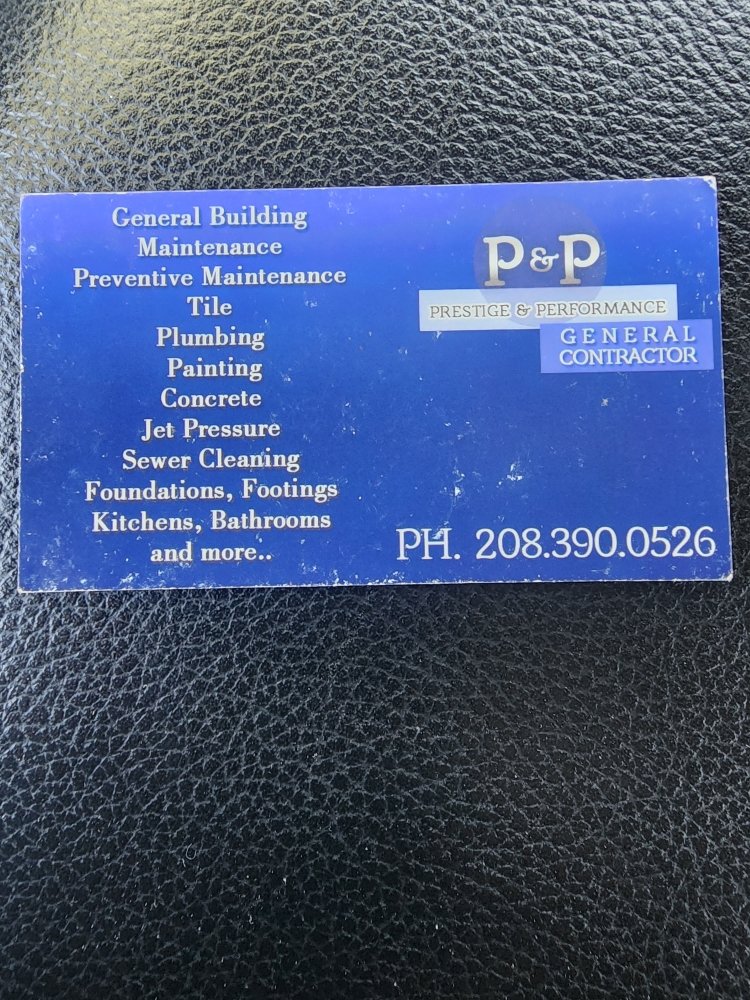 Slide of P&P General Contractors