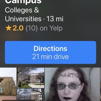 Waubonsee Community College - The image of the woman with the word "martyr" written on her forehead. - Colleges & Universities Near Me - Sugar Grove, Illinois Waubonsee Community College - The image of the woman with the word "martyr" written on her forehead. - Colleges & Universities Near Me - Sugar Grove, Illinois