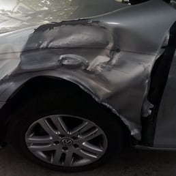 Before: Damage close up. Before: Damage close up.