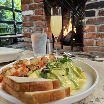 Celadon - Omelet of the day.  Pork belly, tomato and spinach. - Seafood Near Me - Napa, California