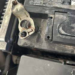 AutoZone - paper clip in the battery.