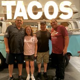 Left is owner Sergio, me, husband, Sergio's brother Bado Left is owner Sergio, me, husband, Sergio's brother Bado