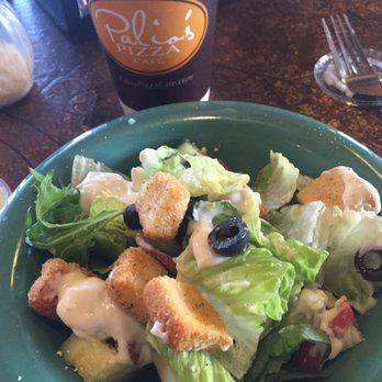 Palio's Pizza Cafe - Ordered the lunch special and this is the salad. Crispy romaine, olives, tomatoes, and croutons. - Pizza Near Me - Mansfield, Texas Palio's Pizza Cafe - Ordered the lunch special and this is the salad. Crispy romaine, olives, tomatoes, and croutons. - Pizza Near Me - Mansfield, Texas
