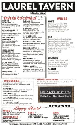Menu photo 8 Laurel Tavern Studio City, CA
