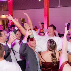 AGB Productions - Dance floor at a wedding reception in Raleigh featuring DJ Austin with AGB Productions