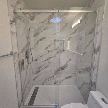 Way 2 Go Remodeling - Secondary Bathroom Shower - Flooring Near Me Way 2 Go Remodeling - Secondary Bathroom Shower - Flooring Near Me