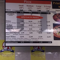J T's Pizza - Menu